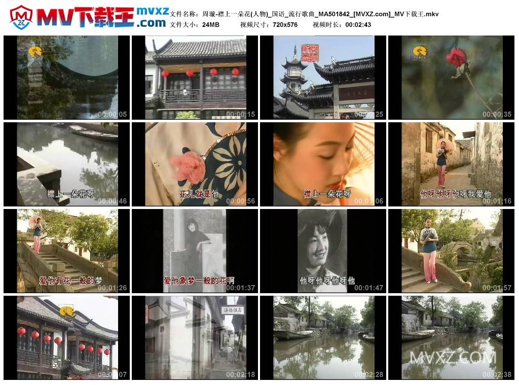 周璇-襟上一朵花(人物)_国语_流行歌曲_MA501842